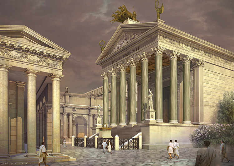 Digital Reconstruction of the Temple of Antoninus and Faustina