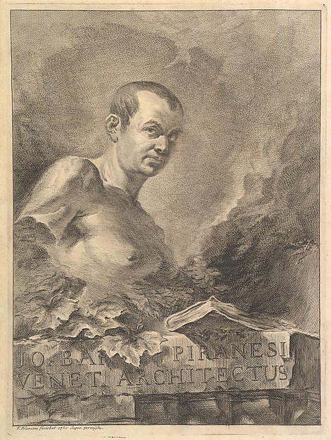Portrait of G.B. Piranesi in imitation of an antique bust by Francesco Polanzani (1700–1783)