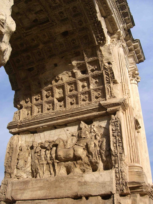 Arch for Titus, detail of the archway