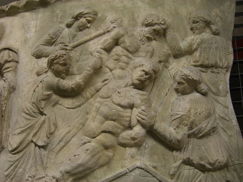 Column for Trajan cast EUR torture scene detail