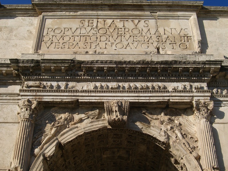 Arch for Titus, detail of southest side