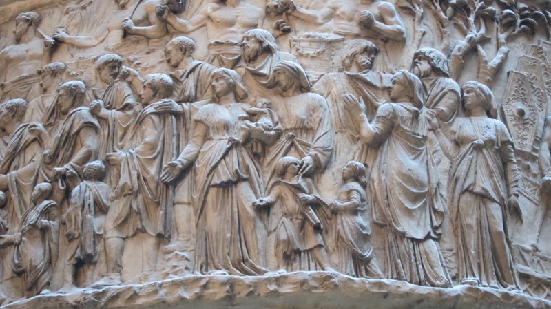 Column for Trajan cast V&A frontier women