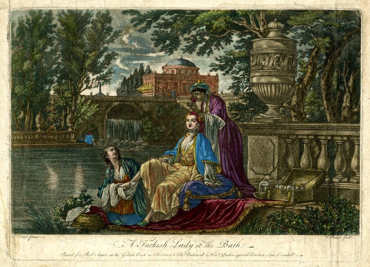 Joseph Vernet (design) and Richard Purcell (print)'s A Turkish Lady at the Bath