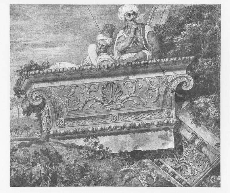 William Pars's Capitals of Pilasters from the Temple of Apollo Didymaeus, near Miletus