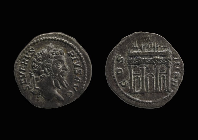 Coin representing the Arch for Septimius Severus