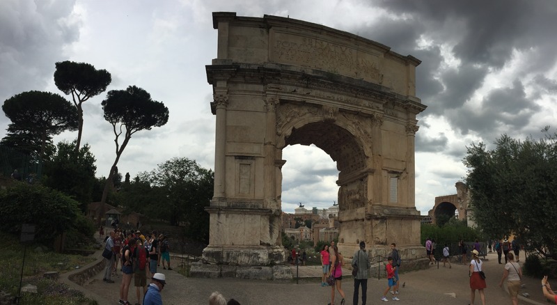 Arch Titus View with Basilica