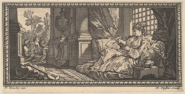 Claude Augustin Duflos le Jeune's Sultana Reading in the Harem