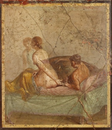 Fresco of two lovers pompeii 