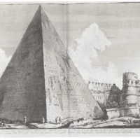 Reproduction of Pyramid of Cestius, Antichita Romane