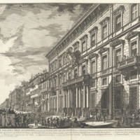 View along the Via del Corso of the Palazzo dell'Accademia, established by Louis XIV, King of France for French students of Painting, Sculpture and Architecture.jpg