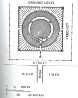 ground level plan of Hadrian's Mausoleum 