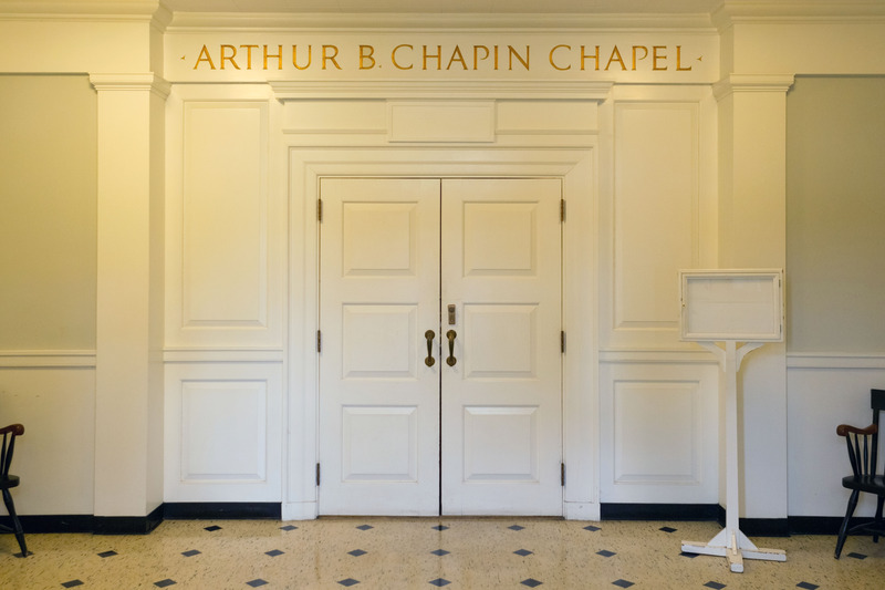 entrance to Chapin Chapel