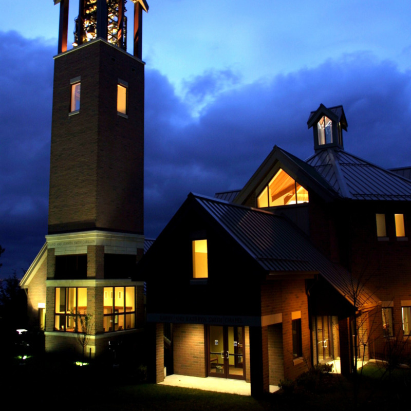 Smith Chapel at night